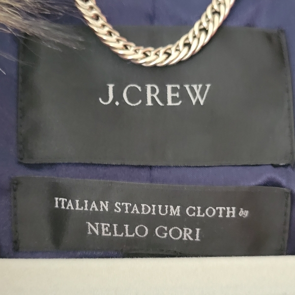 J. Crew Chateu Stadium Wool Coat Sz 4 - Picture 4 of 6